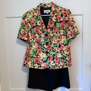 Le Suit summer short sleeve skirt suit/2PC